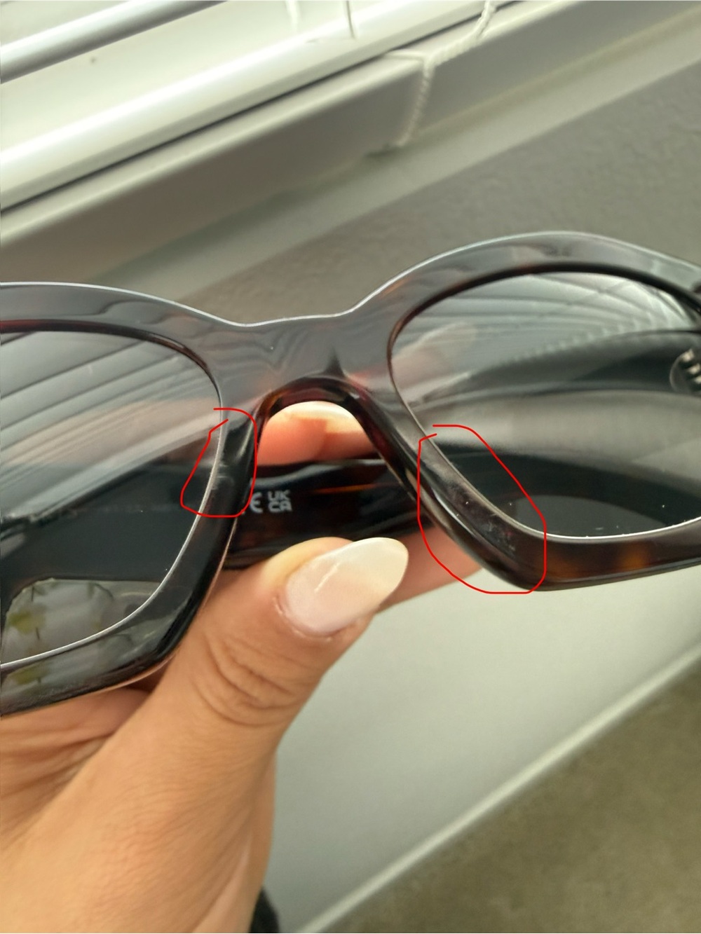 Celine Triomphe Logo Acetate Cat-Eye Sunglasses in Dark Havana Smoke - Picture 5 of 5